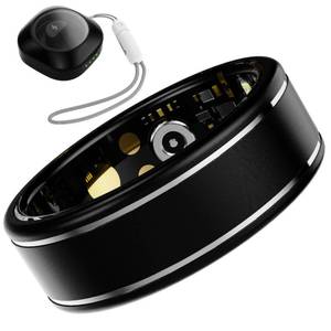 lot 2389 image: Anarow Smart Ring for Women � Fitness Tracker Ring with Heart Rate, SpO2 (Black, 14#)