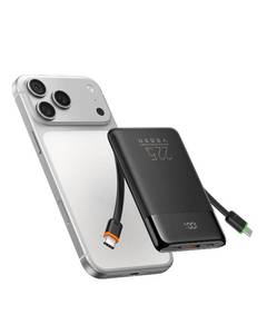 lot 2411 image: VEGER 10000mAh 22.5W Fast Charging Portable Charger with Built-in Cables