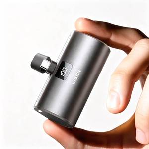 lot 2420 image: LISEN 6800mAh Mini Portable Charger USB C Capsule Power Bank for iPhone 17