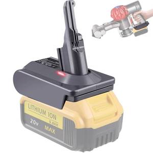 lot 2437 image: JJXNDO V8 Adapter for Dewalt 20V Lithium Battery Converter to Replace for Dyson V8 Battery, Works with Dyson V8 Series Animal Absolute Vacuum Cleaner Installation Parts(Adapter Not Battery)
