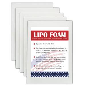 lot 2443 image: KUSMOO 5 Pack Lipo Foam Pads for Post Surgery Ab Board Liposuction Surgery