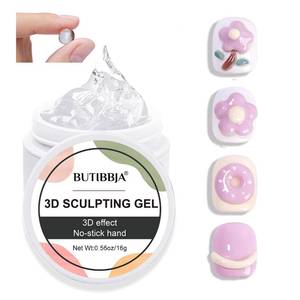 lot 2459 image: BUTIBBJA Solid Builder Gel For Nails, Clear, Nail Art for 3D Sculpting Gel Sock Off UV LED with Silicone Mold Salon DIY at Home,16g0.56oz
