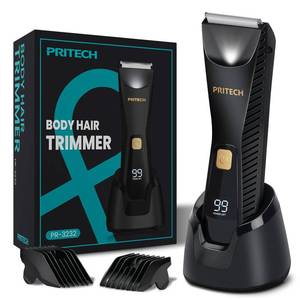 lot 2462 image: PRITECH Manscape Body Hair Trimmer - Waterproof Pubic Hair Ball Trimmer, Ceramic Blade Shavers Electric Razors for Men with USB-C Charging, WetDry Use, Nick-Free Mens Grooming Kits, Gifts for Men