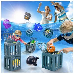 lot 3289 image: Pool Diving Toys for Kids, 6PCS Underwater Dive Rescue Toys for Pool Game