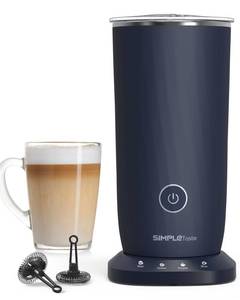 lot 3292 image: SIMPLETASTE Milk Frother, 4-in-1 Electric Automatic Milk Steamer, Dark Blue