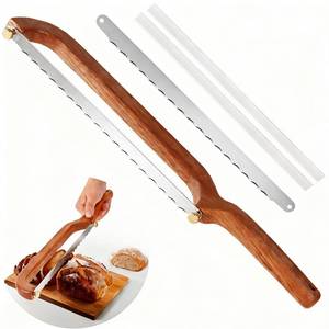 lot 4066 image: Uprichya Bread Knife for Homemade Bread Sourdough, Serrated Bread Slicer and Bread Bow Knife with Ergonomic Grip for Easy, Clean and Even Slicing