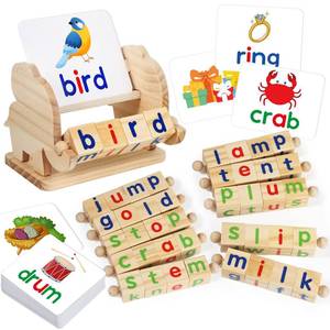 lot 4076 image: Montessori Educational ToyKid Learning Activity Gift for 3-6 Year(4 Block)