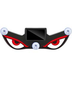 lot 4098 image: Dynamic LED Devil Eye Car Windshield Accent Light - Solar and USB Charging, Waterproof, Multi-Position Mountable, Auto OnOff, Wireless Installation,Gifts for Car Interior Decor Lovers (Y2)