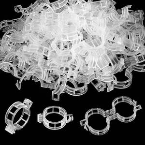 lot 7220 image: 200 Pcs Plastic Trellis Plant Support Clips for Support, Grape and Tomato Vine, Vegetables Plants, Garden Clips to Grow Upright Makes Plants Healthier
