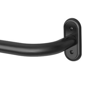lot 8184 image: Wolistsa Wrap Around Blackout Curtain Rods for Windows, 36-120 Inch, Black