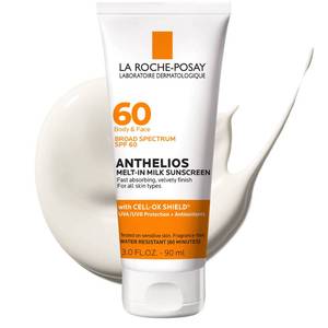 lot 8216 image: La Roche-Posay Anthelios Melt-In Milk Sunscreen for Face and Body SPF 60