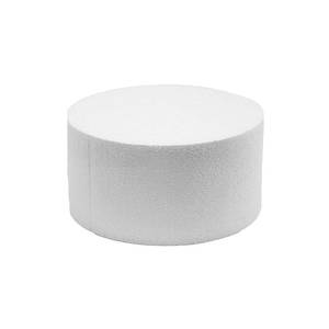 lot 8245 image: Global Sugar Art 8-Inch Round Cake Dummy, Styrofoam, 6in High, 8x6 Fake Cake