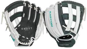 lot 8277 image: Easton  GHOST FLEX Youth Softball Glove  Left Hand Throw  11in  GreyWhiteMint