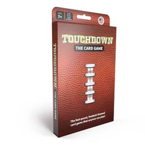 lot 8327 image: TOUCHDOWN The Card Game - Fast-Paced, Football Themed Card Game that Anyone Can Play, 2-4 Players, Fun Card Games for Adults, Kids, Families and Game Nights, Stocking Stuffers, Football Gifts