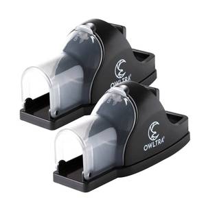 lot 10276 image: OWLTRA in-Outdoor Safe Tunnel Snap Mouse Trap 2PCS, Instant Eliminate Rodent Snap Trap with Clear Tunnel Entry, Touch-Free Release, and Powerful Snap, Black, TST-217