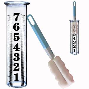 lot 10279 image: JMBay 7 Inch Plastic Rain Gauge Replacement Tube, Upgrade Freeze Proof Outdoor Plastic Rain Gauges Replacement Tube for Garden Yard Home, Crack Resistance Tube Best pcs Tubes with 1 Clean Brush