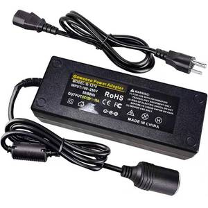 lot 10280 image: AC to DC Converter, 100V  240V to 12V 10A 120W, Car Cigarette Lighter Socket ACDC Power Supply Adapter Transformer for Tire Inflator, Car Refrigerator, Car Vacuum Cleaner, and Other Car Devices