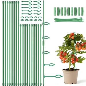 lot 10283 image: 16inch and 12inch Adjustable Plant Stakes, 18Pcs Plant Supports Plant Sticks