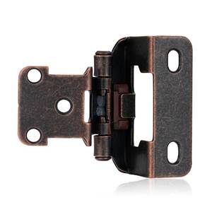 lot 10296 image: Vallecloud Oil Rubbed Bronze Cabinet Hinges, 12in Overlay, 4 Pack
