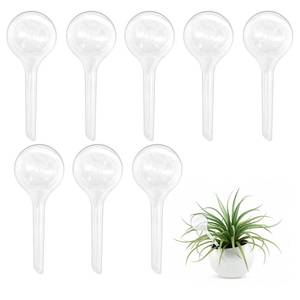 lot 10313 image: 8 Pcs Clear Plant Watering Globes,Plastic Self-Watering Bulbs,Automatic Watering Globes,Garden Water Device for Plant Indoor Outdoor