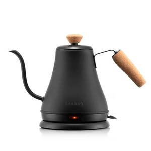 lot 10320 image: Bodum 27oz Bistro Gooseneck Electric Water Kettle, Pour Over Coffee and Tea, Stainless Steel, Matte Black