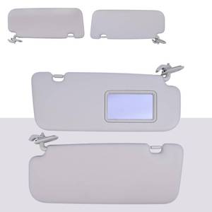 lot 11864 image: Magimaker Driver and Passenger Side Sun Visor Fit for Hyundai Accent 1E 2011 2012 2013 2014 2015 Replace 85210-1R000 85220-1R000 Front Left and Right  Sun Protection Shade  Gray