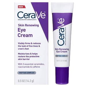 lot 12133 image: CeraVe Eye Cream for Wrinkles with Peptides, Caffeine and Niacinamide, 0.5oz