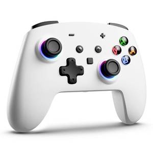 lot 12146 image: ECHTPower Switch 2 Pro Controller with Hall Effect Joysticks, One-Key Wake-Up for Switch 2, Wireless Controller for Switch 2SwitchLiteOLED, Turbo Button, 4 Back Buttons, RGB Lighting, 3.5mm Jack, Dual Vibration, 6-Axis Gyro