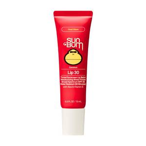 lot 12148 image: Sun Bum SPF 30 Coconut Sunscreen Lip Balm, Heat Wave Tinted - 0.5 oz