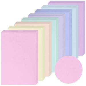 lot 12185 image: Geyoga 200 Sheets Colored Cardstock Paper,Pastel,4 x 6 Inch