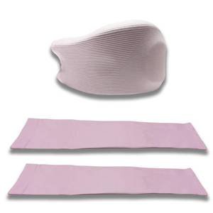 lot 12193 image: Aogigigio Neck Brace Cover - 2 Pcs Cervical Collar Dust Cover Sleeve for Women, Soft and Comfortable for Sleeping Working Breathable Pink