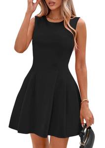 lot 12206 image: PRETTYGARDEN Summer A Line Dresses for Women Elegant Classy, Black,M