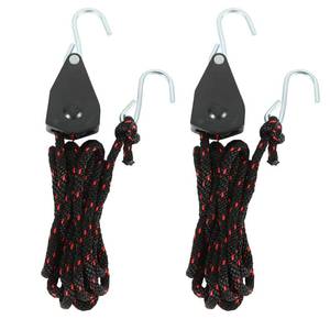 lot 12211 image: DIRBUY 2 pcs Kayak Rope Tie Downs, 38 inch Canoe Bow and Stern Tie Downs Straps, Heavy Duty Adjustable Rope Clip Tie Down