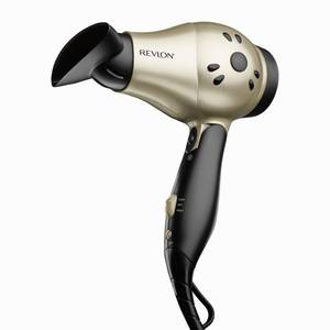lot 12234 image: REVLON 1875W Compact Folding Handle Hair Dryer  Great for Travel (Slight Use)