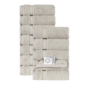 lot 13649 image: SALBAKOS 4-Piece 100percent Turkish Cotton Bath Towels, 27x54 inch, Stone