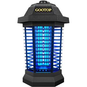 lot 13667 image: GOOTOP Bug Zapper Outdoor, Mosquito Zapper, 4200V 3 Prong Plug in Electric Fly Zapper, Mosquito Killer, Fly Traps, Flying Insects Zapper Indoor Outdoor, ABS Plastic Outer (Black)