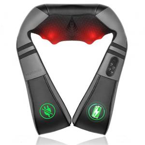 lot 13670 image: Medcursor Neck Massager with Heat - Deep Tissue Pain Relief, Rechargeable Shiatsu Neck and Shoulder Massager, Ideal Choice for Men, Women, Mom and Dad