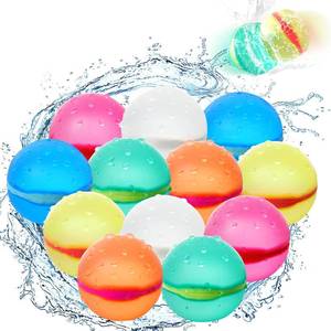 lot 14281 image: Reusable Water Balloons,Magnetic Splash Refillable Balls,Summer Water Toys for Kids Pool Beach and Outdoor (12 PCS)