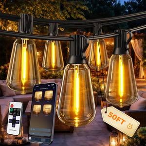 lot 14290 image: Ecoeve Smart 48ft Permanent Outdoor Architectural Roof Lights, RGBIC