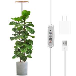 lot 14302 image: LORDEM Bamboo Grow Light for Indoor Plants, Full Spectrum LED