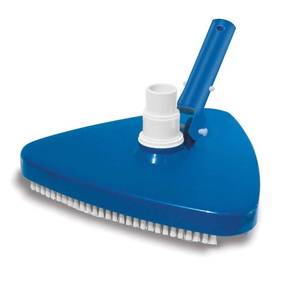 lot 14308 image: CREPRO Triangular Vinyl Pool Vacuum Head, Weighted Swimming Pool Vacuums for Above Ground and Inground Pools (Blue)