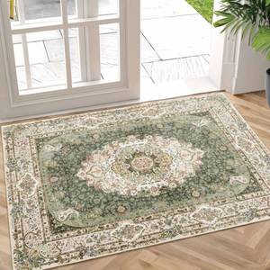lot 14315 image: Castage Small Rugs 2x3,Green Rug for Entryway Bedroom Entrance Doormat