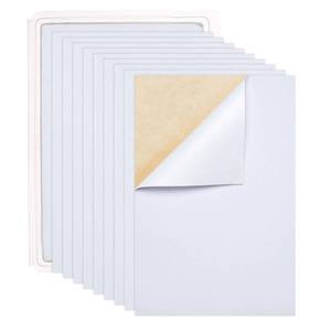 lot 14328 image: BENECREAT 20PCS White Velvet Fabric Sticky Back Adhesive Sheets 8.3inx11.8in Soft Self Adhesive Felt Fabric for Christmas Art Decoration, Drawer Liner, Craft Making