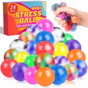 lot 14344 image: VISCOO 24 Pack Stress Balls for Adults, Squeeze Balls for Anxiety Relief