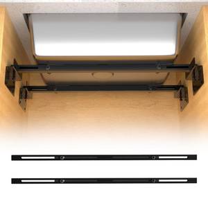 lot 19028 image: 71-100cm Undermount Sink Brackets Kit, Adjustable Carbon Steel Supports