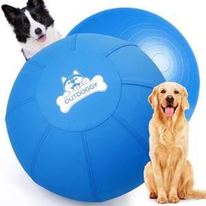 lot 19060 image: Herding Ball for Dogs 18 Inch - Dual-Layer Heavy Duty Herding Ball for Australian Shepherds, Border Collies and Corgis  Outdoor Herding Toy for SmallMedium Dogs - Backyard Training and Play