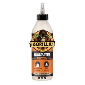 lot 20005 image: Gorilla Glue Brand 18oz Ultimate Wood Glue off-White Color