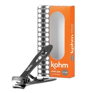 lot 20409 image: KOHM Nail Clippers for Thick Nails - Heavy Duty, Sharp Wide Mouth Professional Fingernail and Toenail Clippers for Men, Women and Seniors, Black (Used)