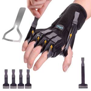 lot 20427 image: Radial Nerve Palsy Splint Brace for Wrist drop, 5 Fingers Extension, Stroke Patient Recovery, Finger Limp, Crutch Palsy, MCP Arthroplasty, for both Left and Right Hand - Black