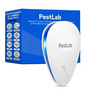 lot 20428 image: PestLab Ultrasonic Pest Repeller � Indoor Plug In Bug Repellent for Mice, Rodents, Rats, Roaches, Ants, Spiders, Mosquitoes and Bed Bugs � Electronic Pest Control Device with 300 Sq Ft Coverage � 1 Pack